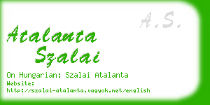 atalanta szalai business card